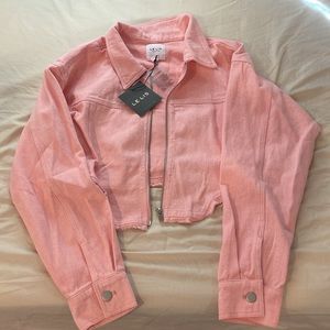 Dolls Kill Pink Denim Jacket